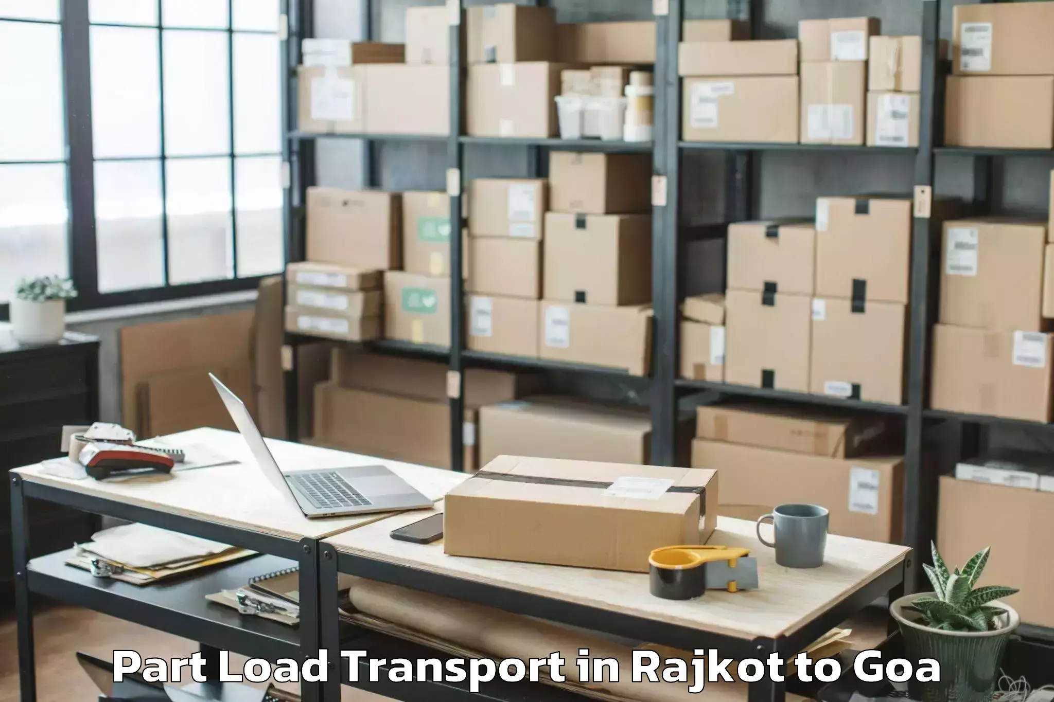 Trusted Rajkot to Pernem Part Load Transport